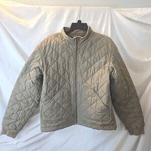 C.C. Filson Co Women's Quilted Jacket Coat Brown Size L Chore Barn Jacket